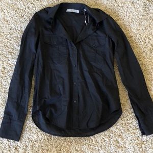 Vince NWT Navy Button Down